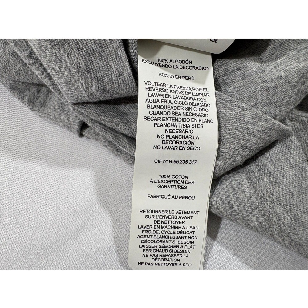Coach Mens Signature Tape Crew Short Sleeve T-shirt Gray Cotton Tee Casual Sz XS - Picture 10 of 10